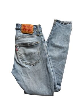 LEVIS 512 Slim Tapered WATERLESS Stretch Jeans Men Size 28x30 Light Wash